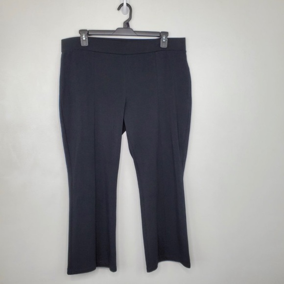 Susan Graver Weekend Black Premium Stretch Mini Bootcut Ankle Pants, XL - Picture 11 of 11